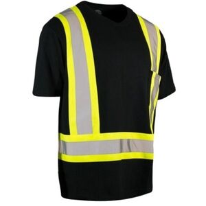 NWT Two ForceField Hi Vis Crew Neck Short Sleeve Safety Tee Shirts Size Large